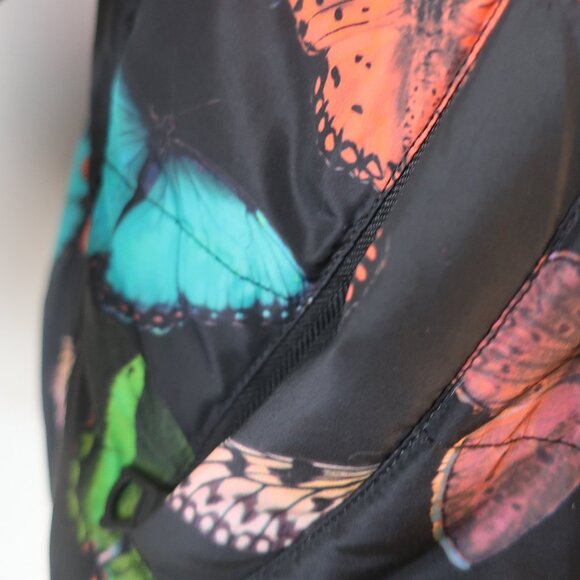 Alice + Olivia Durham Mult Butterfly Floral Down Reversible Puffer Jacket Coat S - Picture 10 of 14